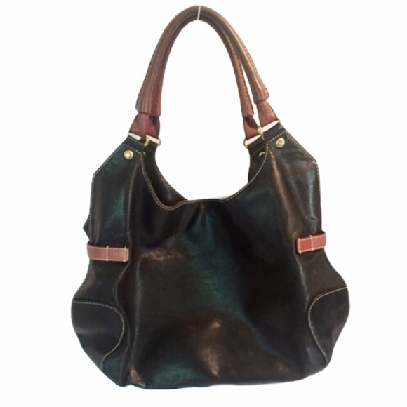 Kate Spade Black & Brown Leather Shoulder Bag - Picture 2 of 8